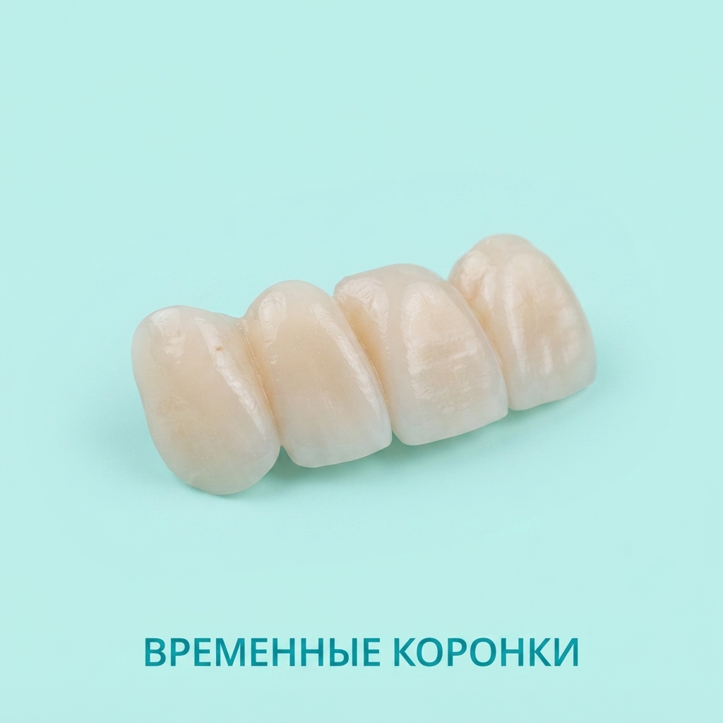 Временные коронки при протезировании